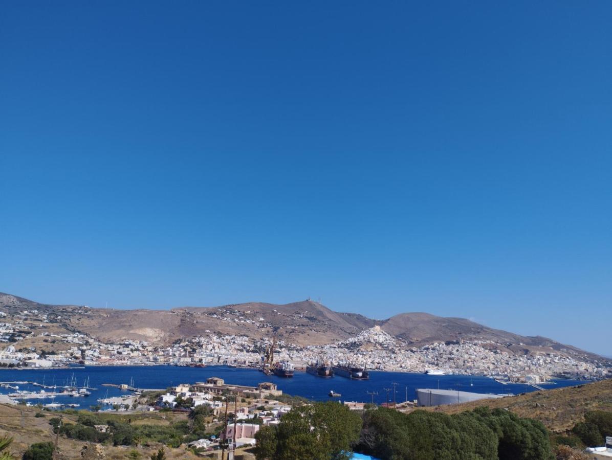 Syros House With View Apartamento Hermópolis Exterior foto